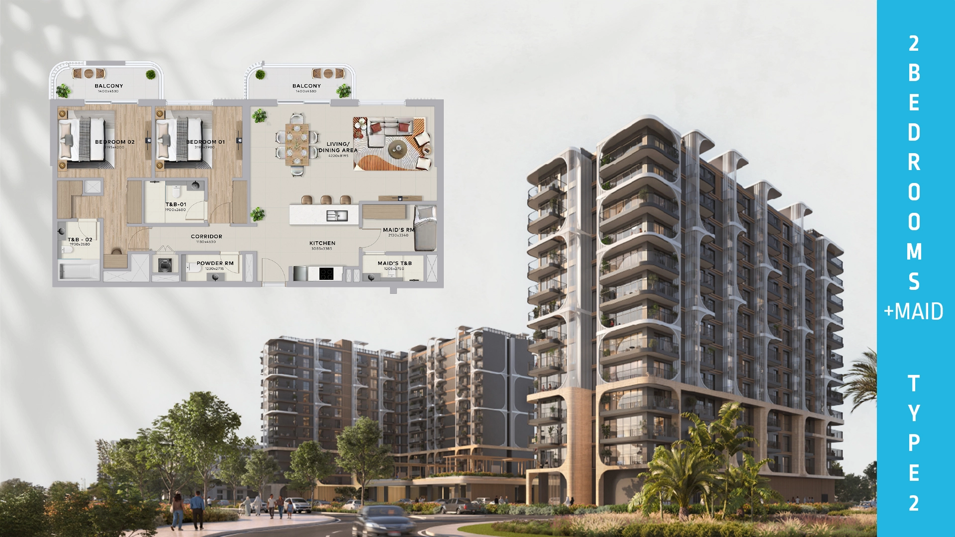 2 BR - Type B